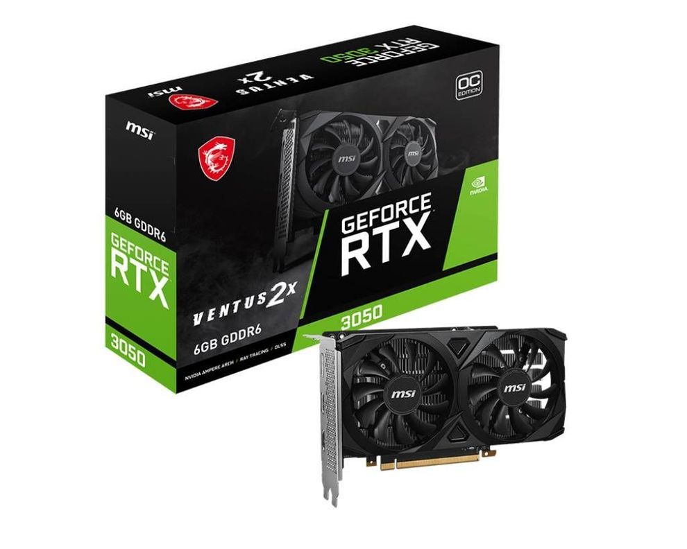 Tarjeta de Video MSI Nvidia GeForce RTX 3050 VENTUS 2X 6G OC, 6GB GDDR6, 96-bit, PCI-e 4.0-0