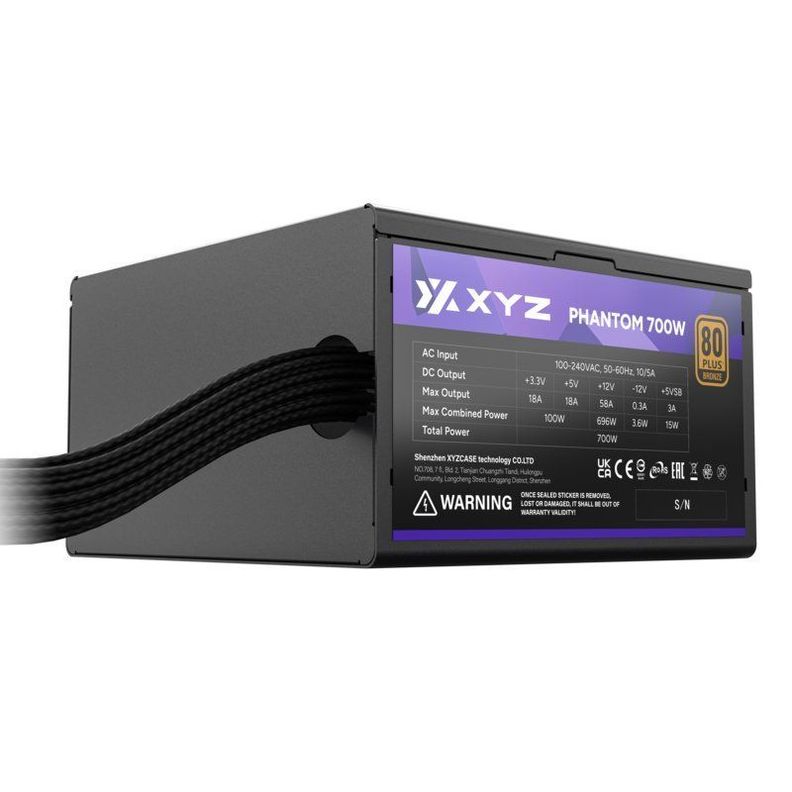 Fuente de Poder XYZ Phantom 700W, Certificada 80 Plus Bronze, PFC Activo-4
