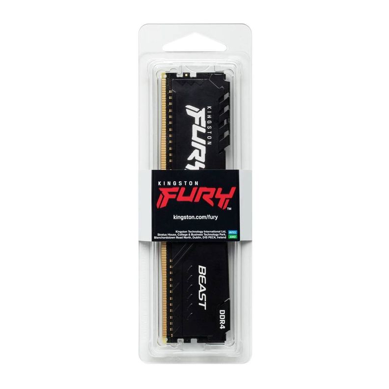Memoria Ram DDR4 8GB 3200MHz Kingston FURY Beast DIMM, Unbuffered, CL16, 1.35V-4