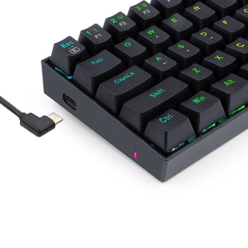 Teclado Gamer  K630RGB Dragonborn, Mecánico, Switch Blue, Negro, Inglés-5