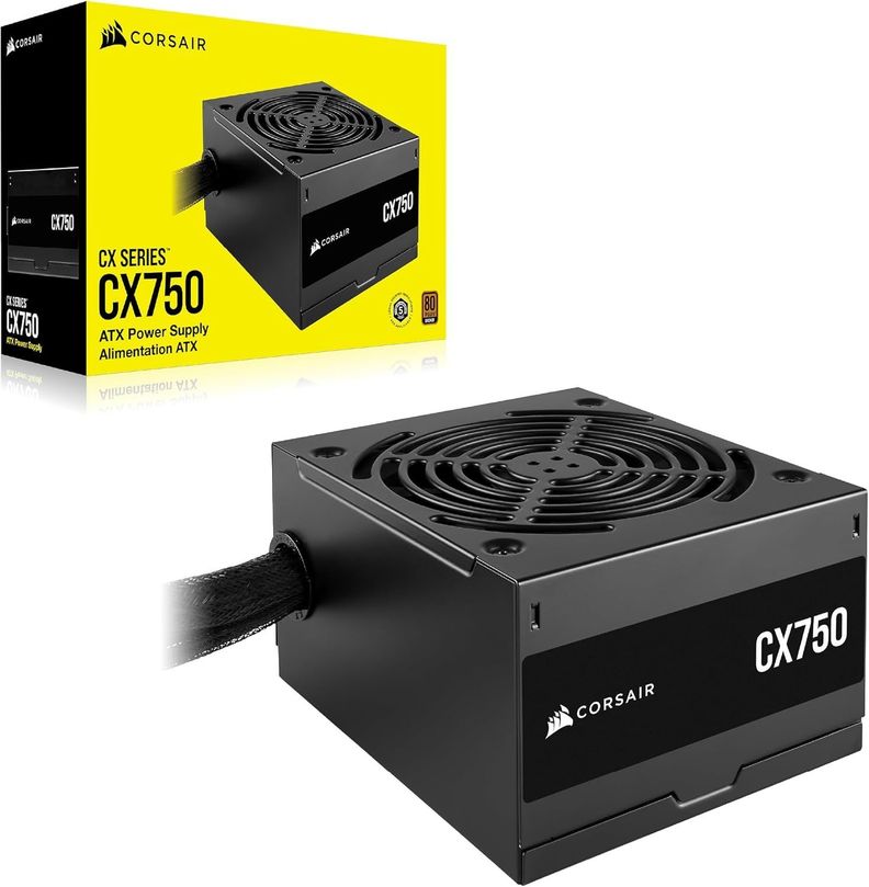 Fuente de Poder Corsair CX750, 750W, Certificación 80 PLUS Bronze-0