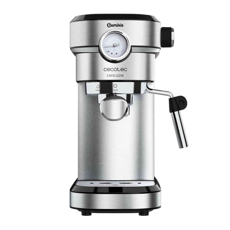 Cafetera para Espressos CECOTEC Cafelizzia 790 Steel Pro, 1350 W, Manometro, Thermoblock, 1.2 L.-1