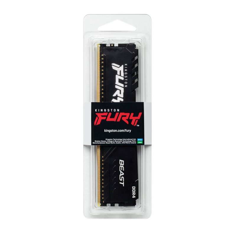 Memoria Ram DDR4 16GB 3200MHz Kingston FURY Beast, DIMM, CL16, 1.35V-3