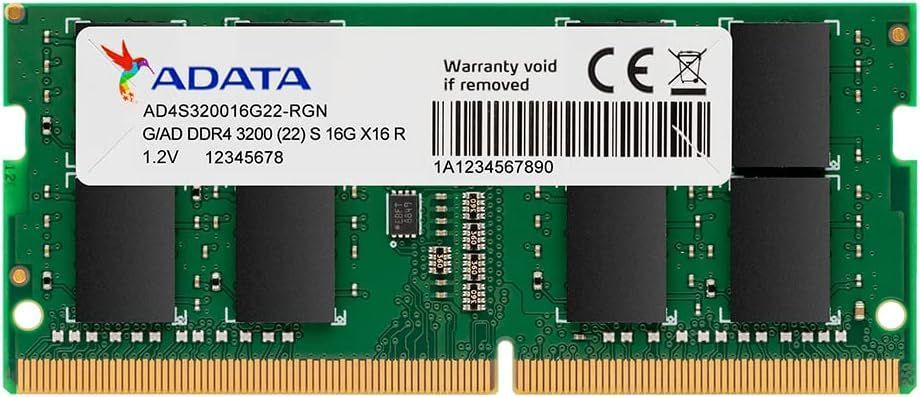 Memoria Ram para Notebook DDR4 16GB 3200MHz Adata, CL22, SO-DIMM, 1.2V-0