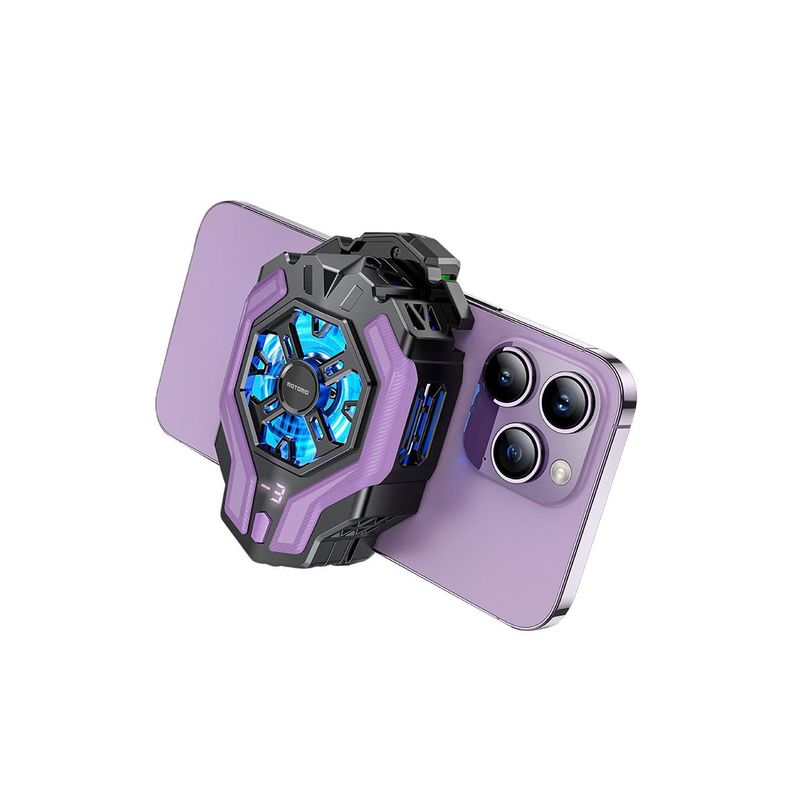 Cooler para celular Motomo LS-F18, USB-C, Color Morado-0