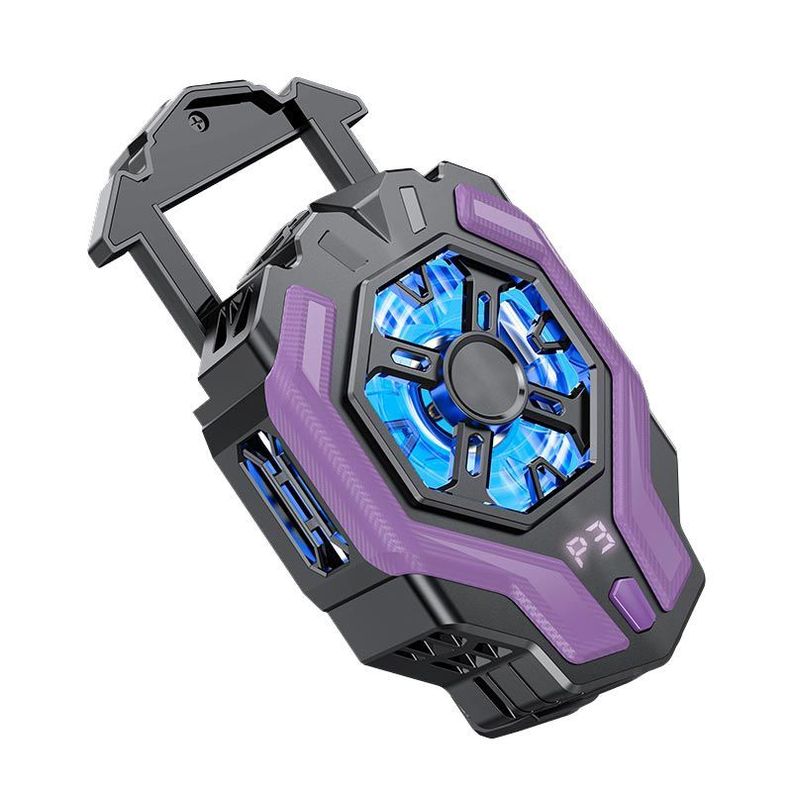 Cooler para celular Motomo LS-F18, USB-C, Color Morado-2