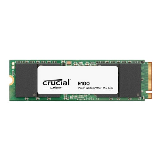 Unidad SSD Crucial E100, 1TB, M.2 2280, NVMe PCIe 4.0 x4, Lect 5000MB/s Escr 4500MB/s-1