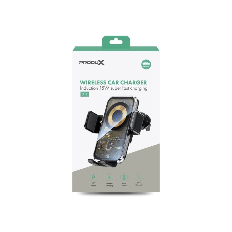 Soporte de Teléfono para Auto con Carga Inalámbrica Motomo X11, Carga Rápida 15W-2