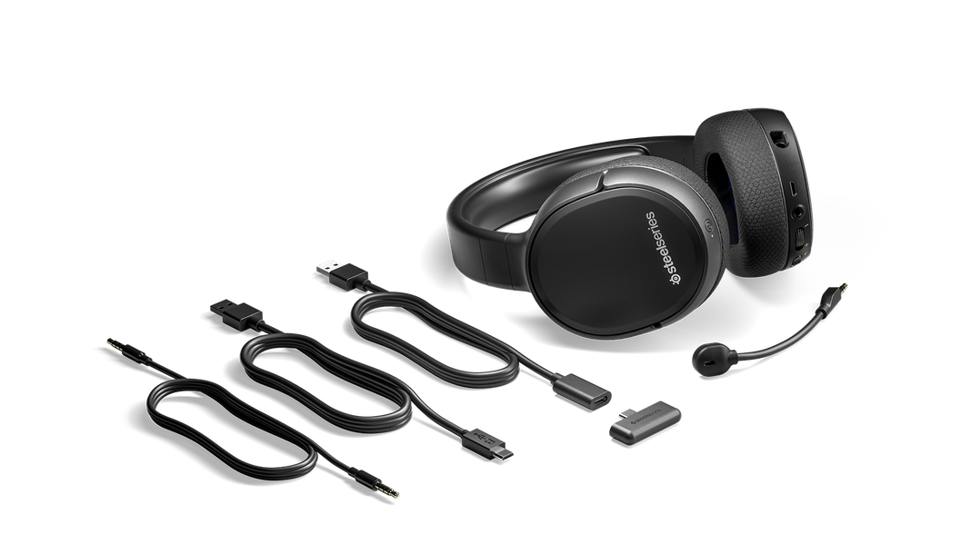 Audífonos Gamer Inalámbrico SteelSeries Arctis 1, PS5, 2,4Ghz, USB, Color negro-1