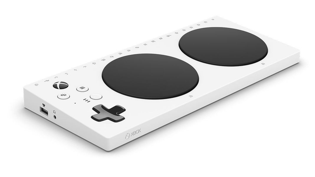 Control Adaptativo Microsoft Xbox One, Inalámbrico, Bluetooth, USB-C, 19 Puertos 3,5 mm, Blanco-0
