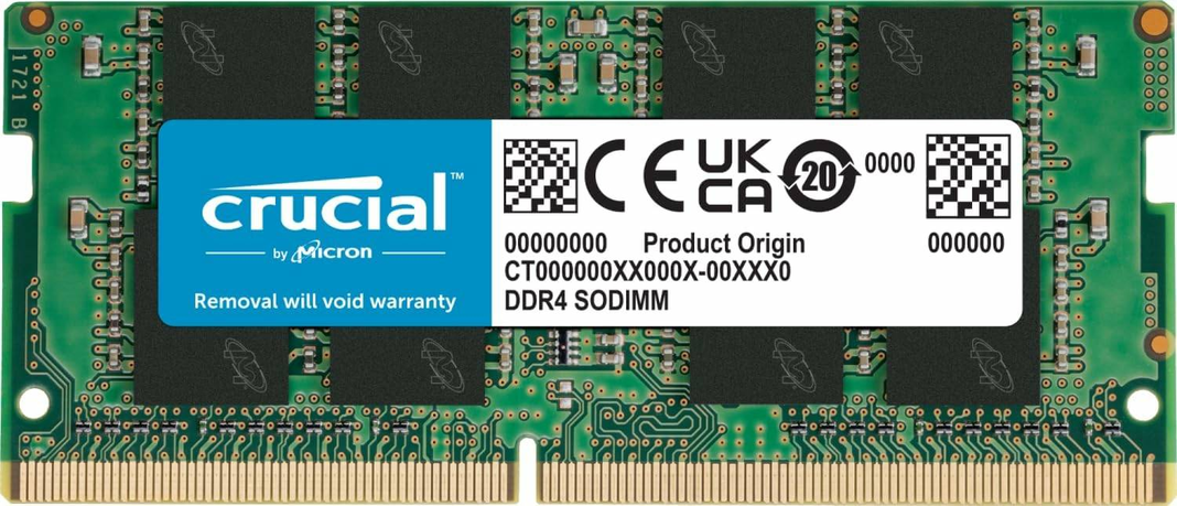 Memoria RAM para Notebook DDR4 8GB 3200MT/s Crucial Basics, CL22, SO-DIMM-1