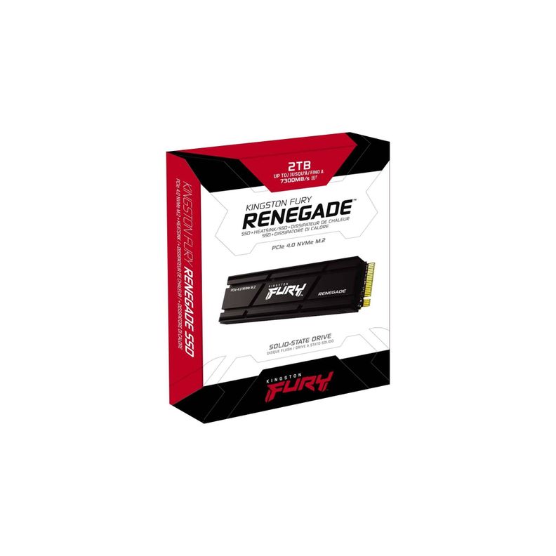 Unidad de Estado Sólido Kingston FURY Renegade, 2 TB, M.2 2280 PCIe 4.0, con Heatsink, para PS5-2