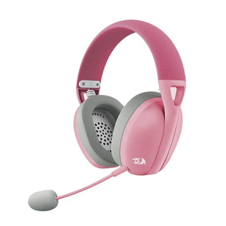 Audífonos Gamer Redragon H848 Ire Pro Bluetooth, Micrófono flexible, Pink-0