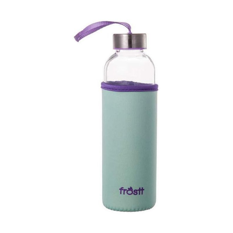 Botella Vidrio Con Funda 525 COLOR MENTA-0