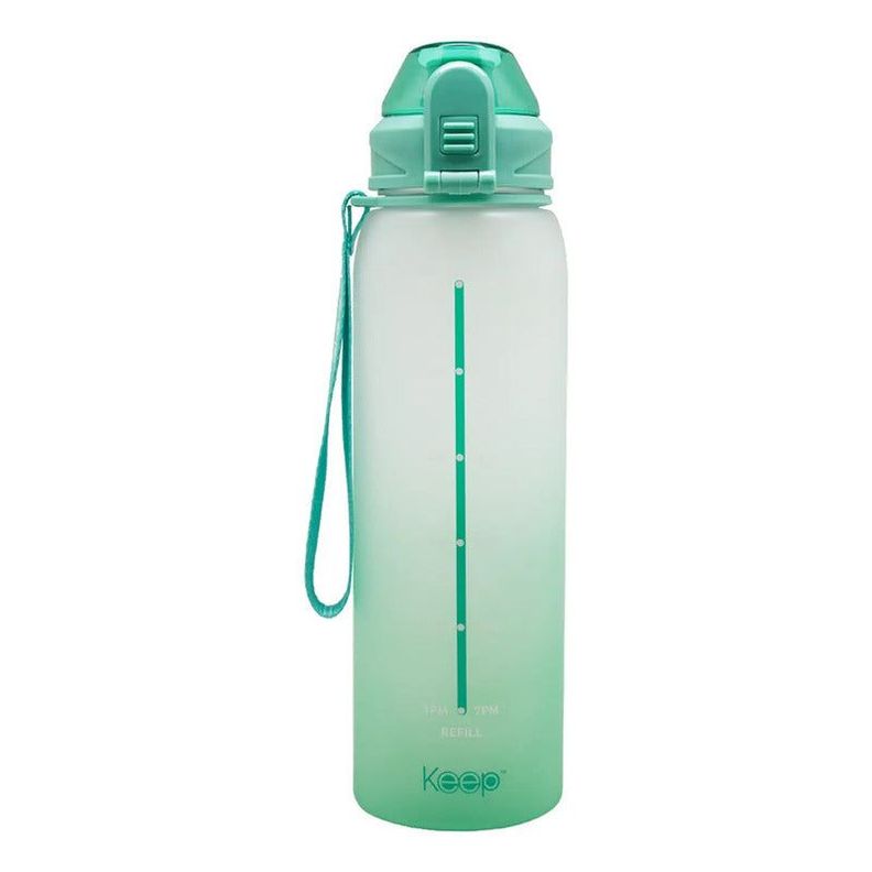      Botella Rubber 1 Litro Keep Color Turquesa-0