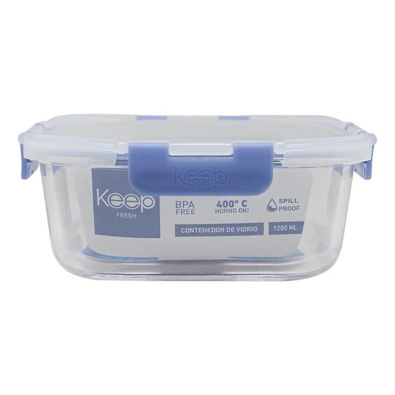      Contenedor Hermético 1200 Ml Keep Color Azul-0