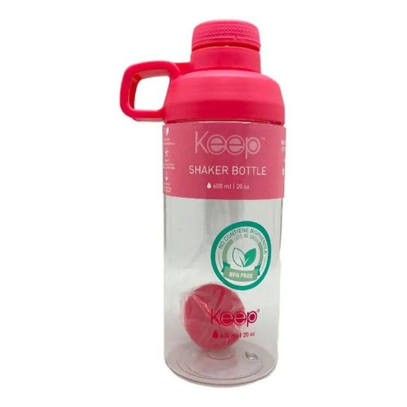       Botella De Agua Deportiva Shaker Mezclador 600ml Keep Color Negro-0