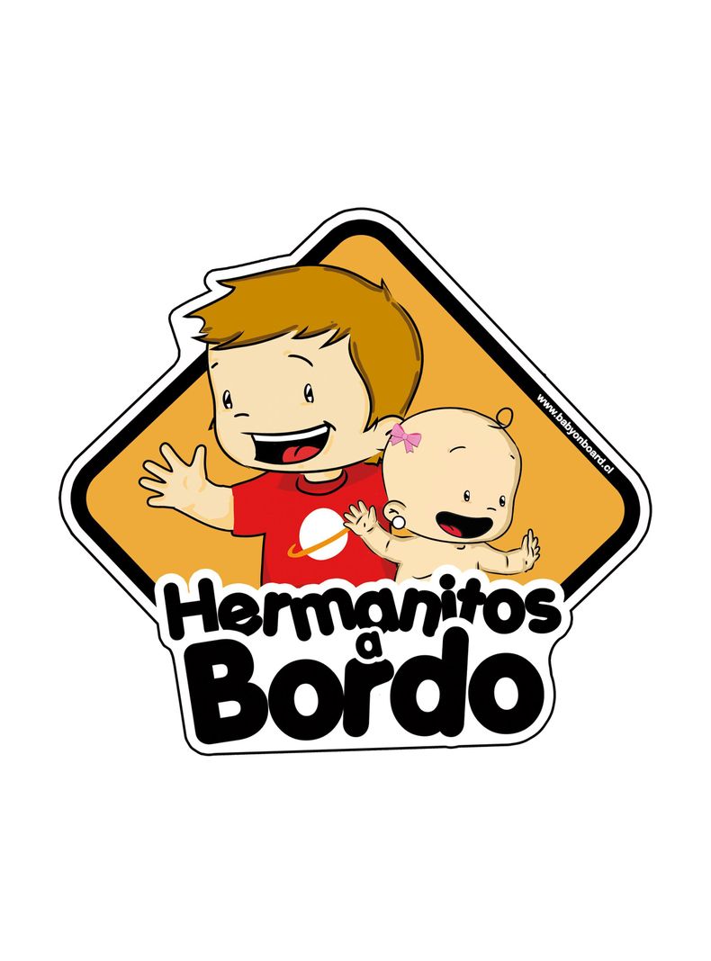 Bebé a Bordo Hermano mayor de Niña-0