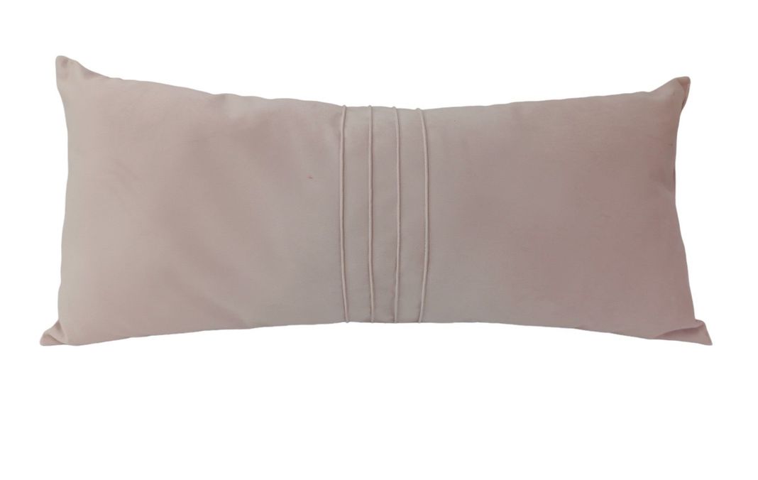 Cojin Felpa Rosa Alforzado 80 x 35-0