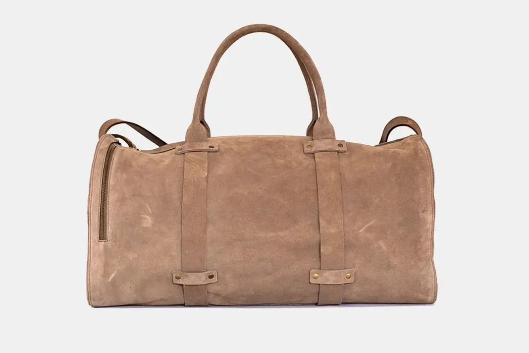 Bolso de Cuero - Wiken Suede Taupe-0