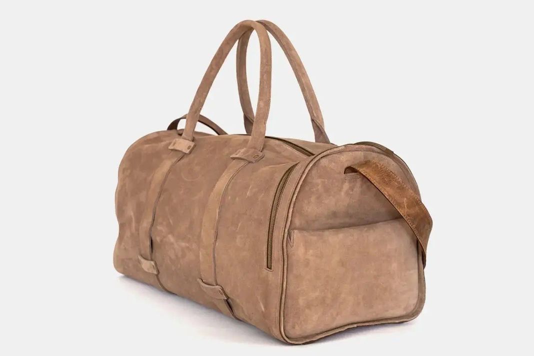 Bolso de Cuero - Wiken Suede Taupe-1