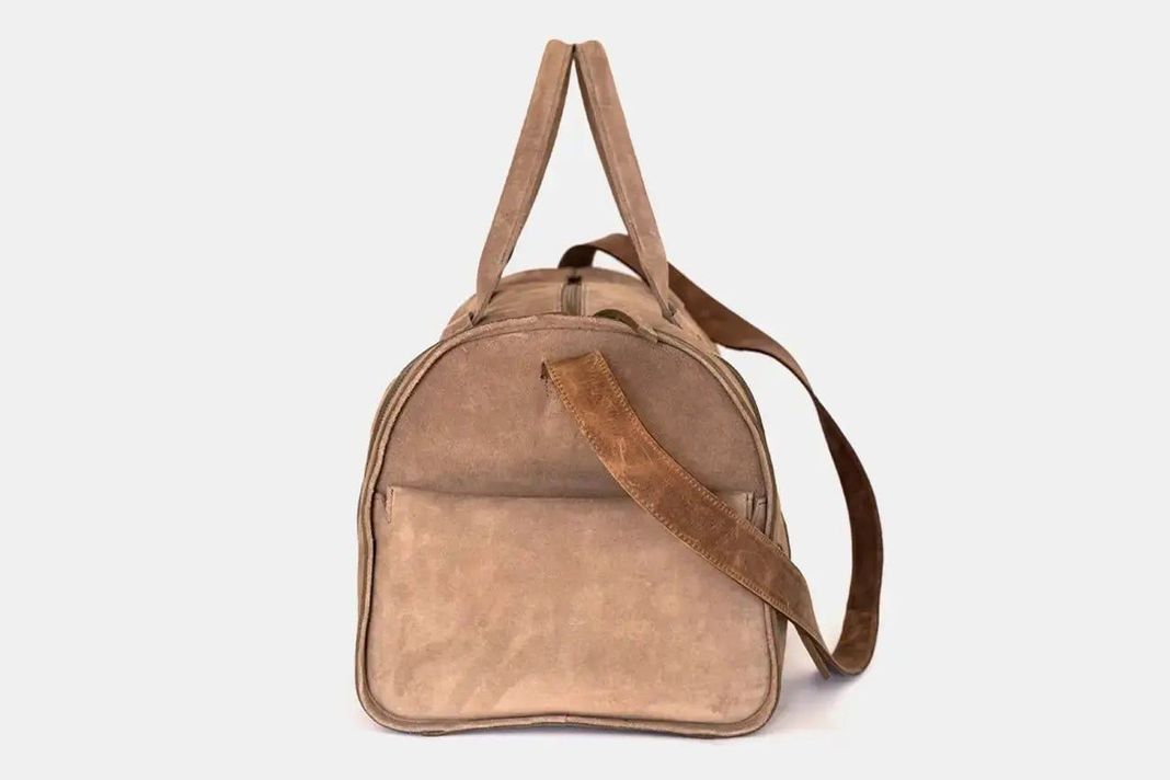 Bolso de Cuero - Wiken Suede Taupe-2