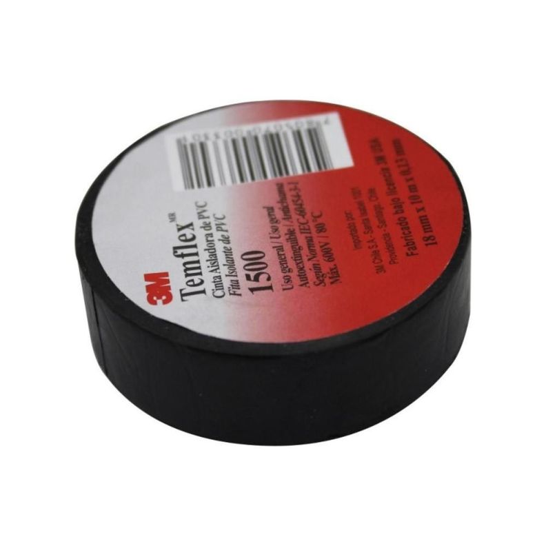 Pack 3 Cintas Aislante 3M 1500 10mts Negra-0