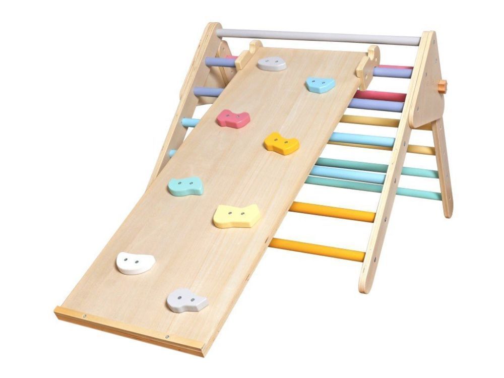 Centro de actividades didácticas y motoras Pikler. Juego de escaleras.-0