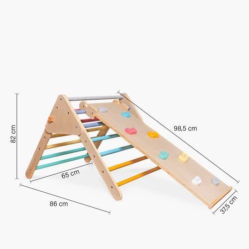 Centro de actividades didácticas y motoras Pikler. Juego de escaleras.-2