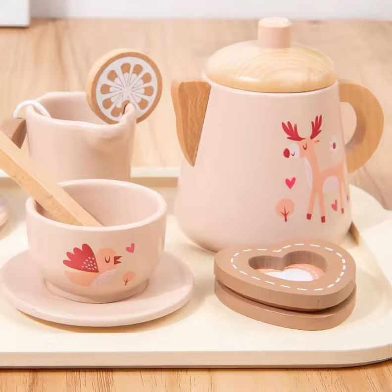 Juego De Té En Madera Para Niños Montessori Froze cod10018-2
