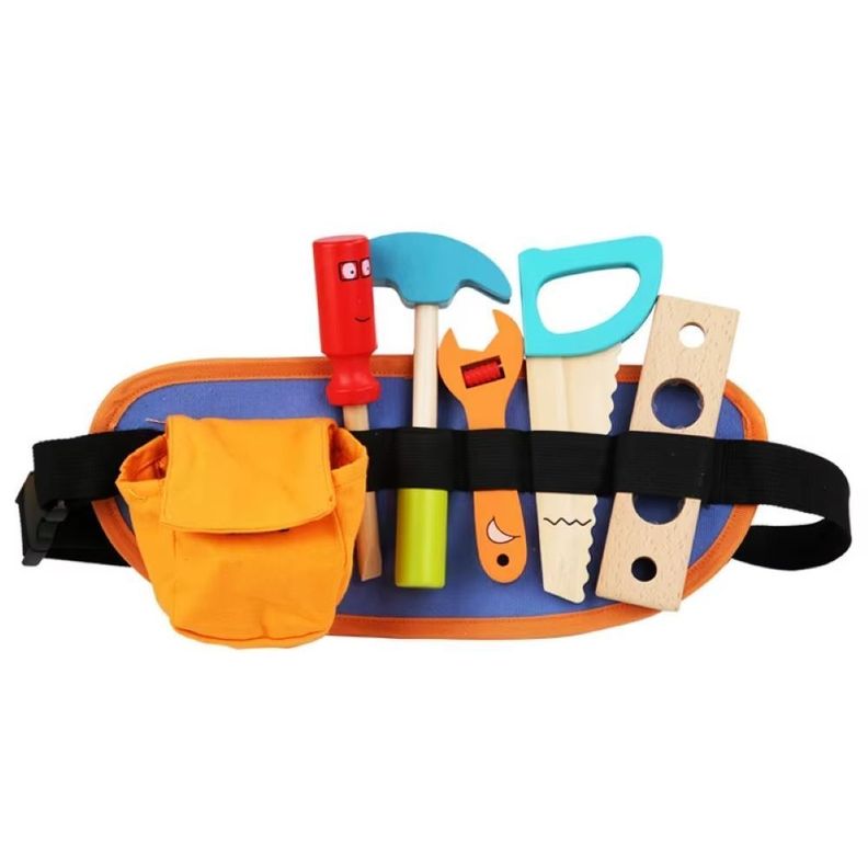 Set Cinturón De Herramientas De Madera Didáctico Para Niños Cod.10026-3