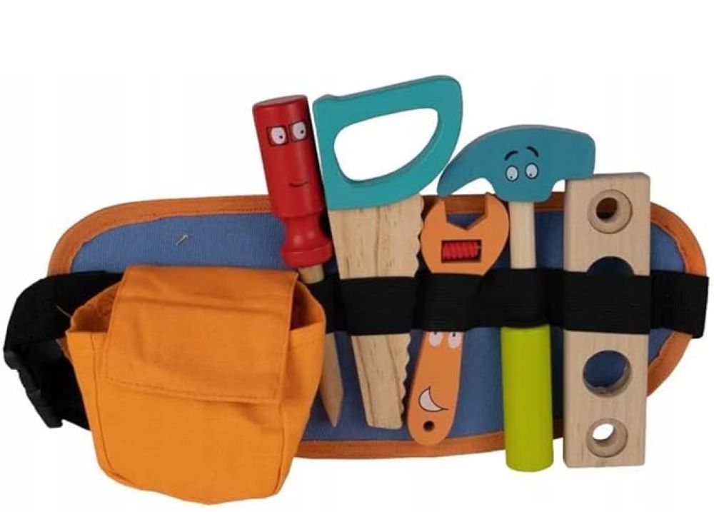Set Cinturón De Herramientas De Madera Didáctico Para Niños Cod.10026-4