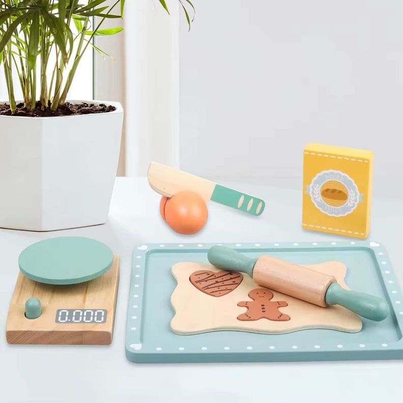 Set Para Hacer Galletas Con Niños Juguete Didáctico Madera Cod.10047-3