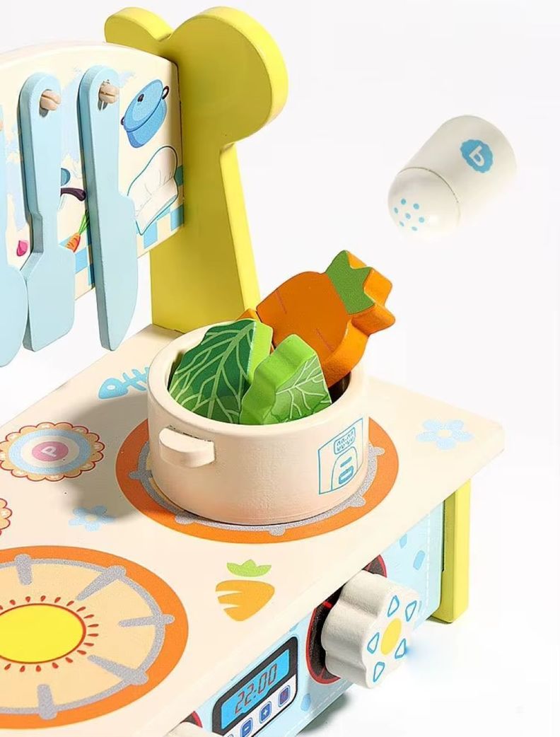 Juguete De Madera Cebra Cocina Para Niñas Niños Cod10008-5