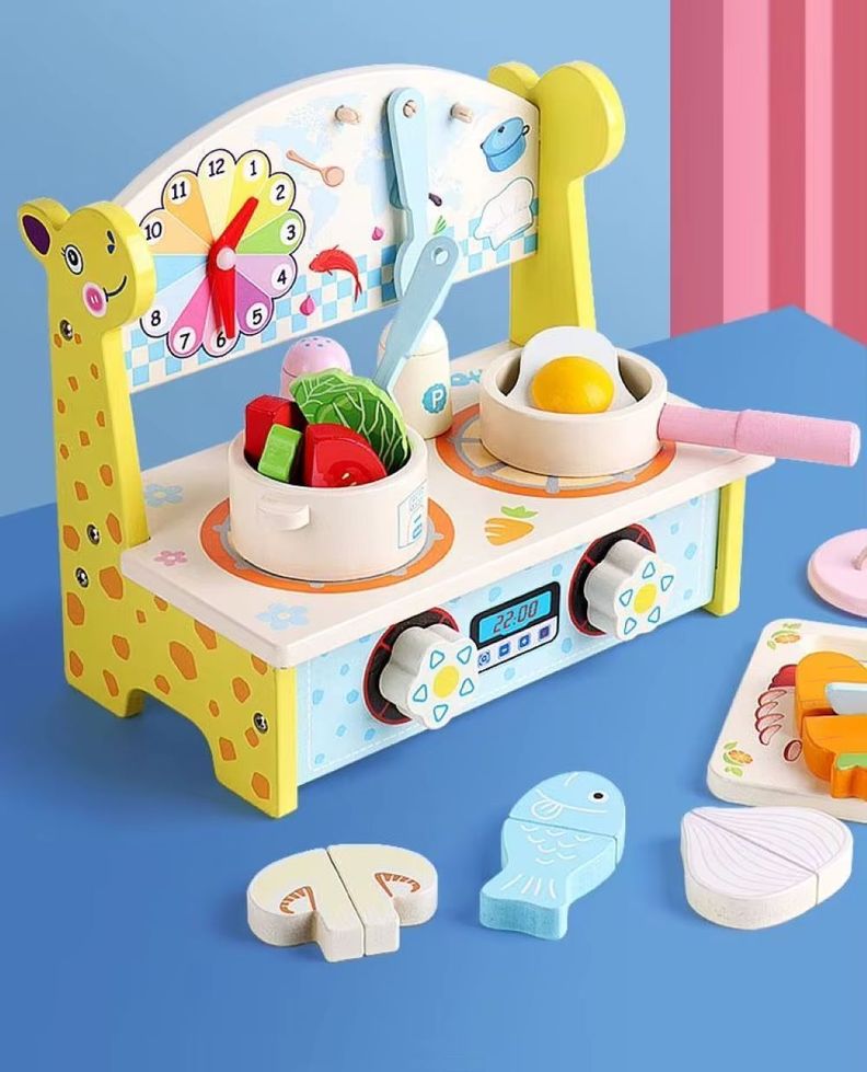 Juguete De Madera Cebra Cocina Para Niñas Niños Cod10008-7