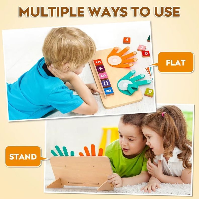 Juego Didáctico Sumar Y Restar Con Dedos Niños Montessori Cod.10052-0
