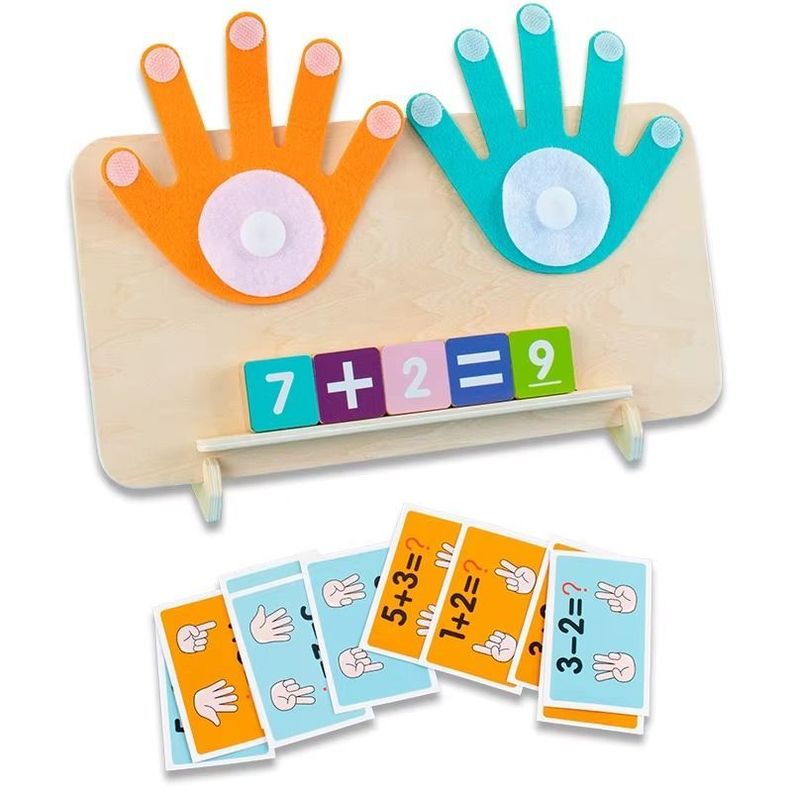 Juego Didáctico Sumar Y Restar Con Dedos Niños Montessori Cod.10052-5