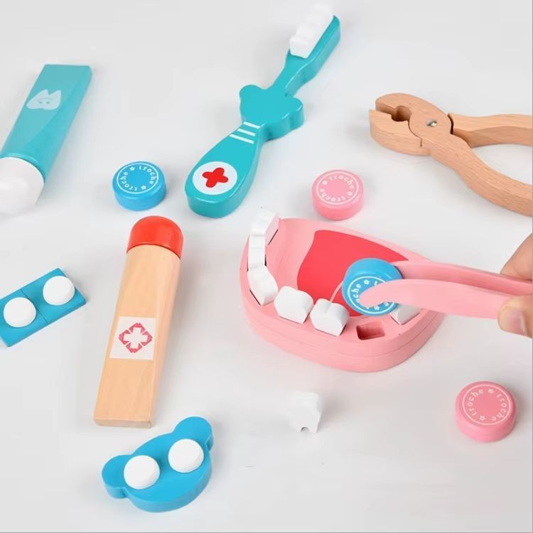 Juego De Oficio Doctor Dentista Frozen Madera Niños Cod10002-1
