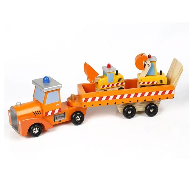 Set Camión De Construcción En Madera Hot WELLA Cod10001-4