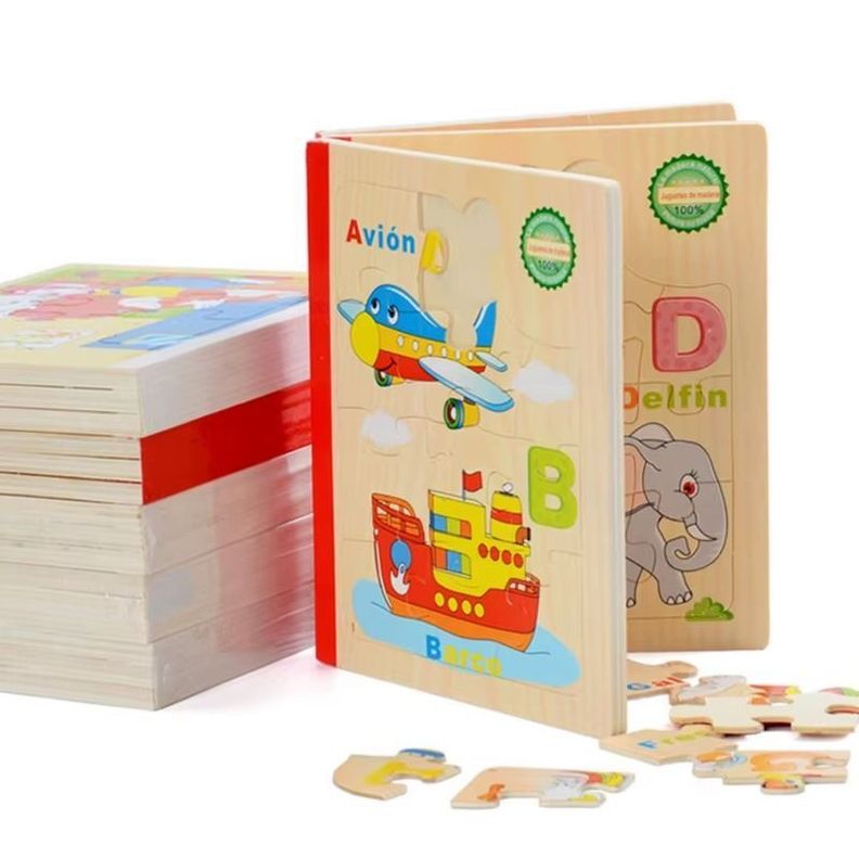 Libros Didácticos Rompecabezas De Madera Pack 2 Abecedario Cod.10036-1