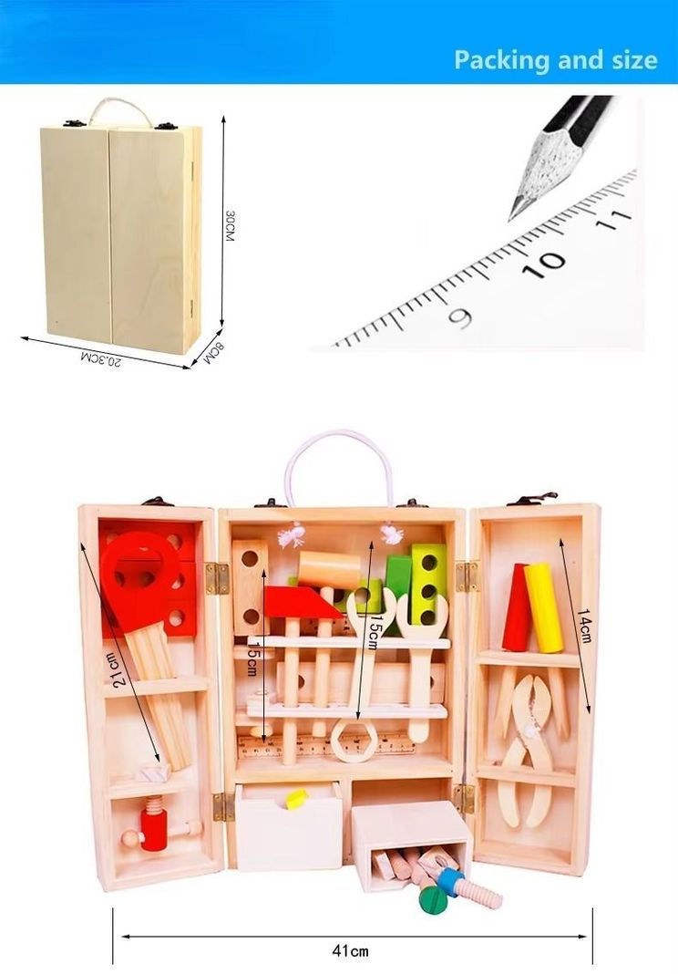 Juguete De Herramientas En Madera Para Niños Toy Cod10005-7
