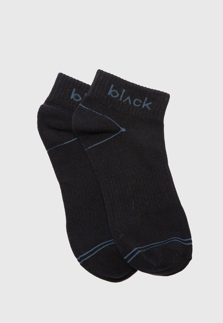 Short Socks Line Stretch Blue Black Bubba-0