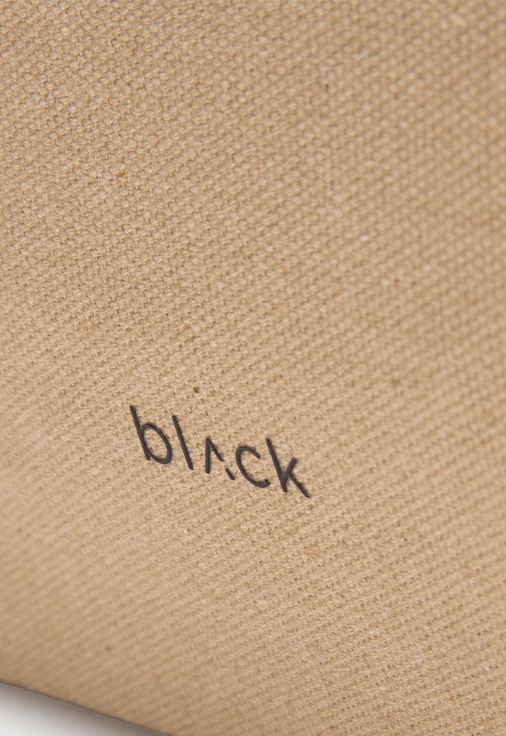 Tote Canvas Beige Black Bubba-4