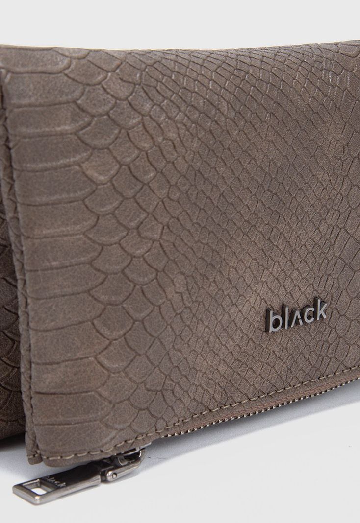 Cartera Snake Moka Mini Black Bubba-3