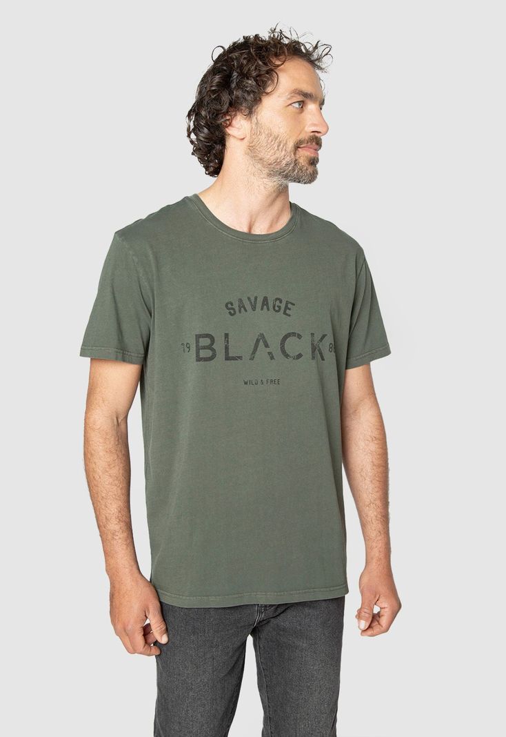 Tee Iconic Dark Green Black Bubba-0