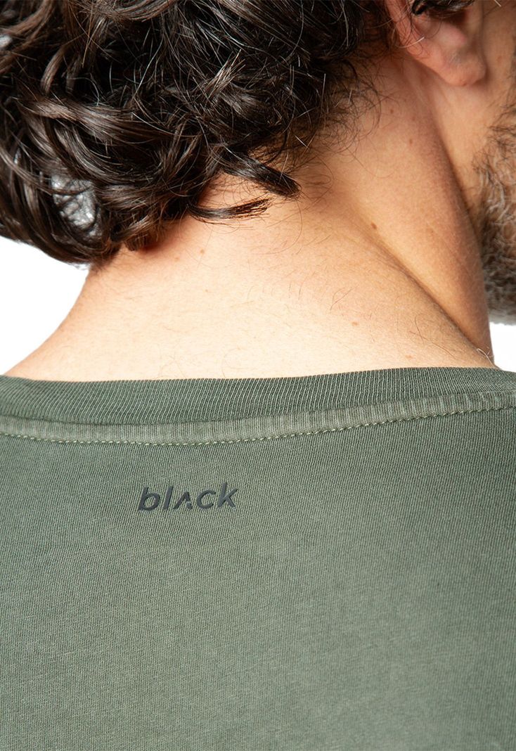 Tee Iconic Dark Green Black Bubba-4