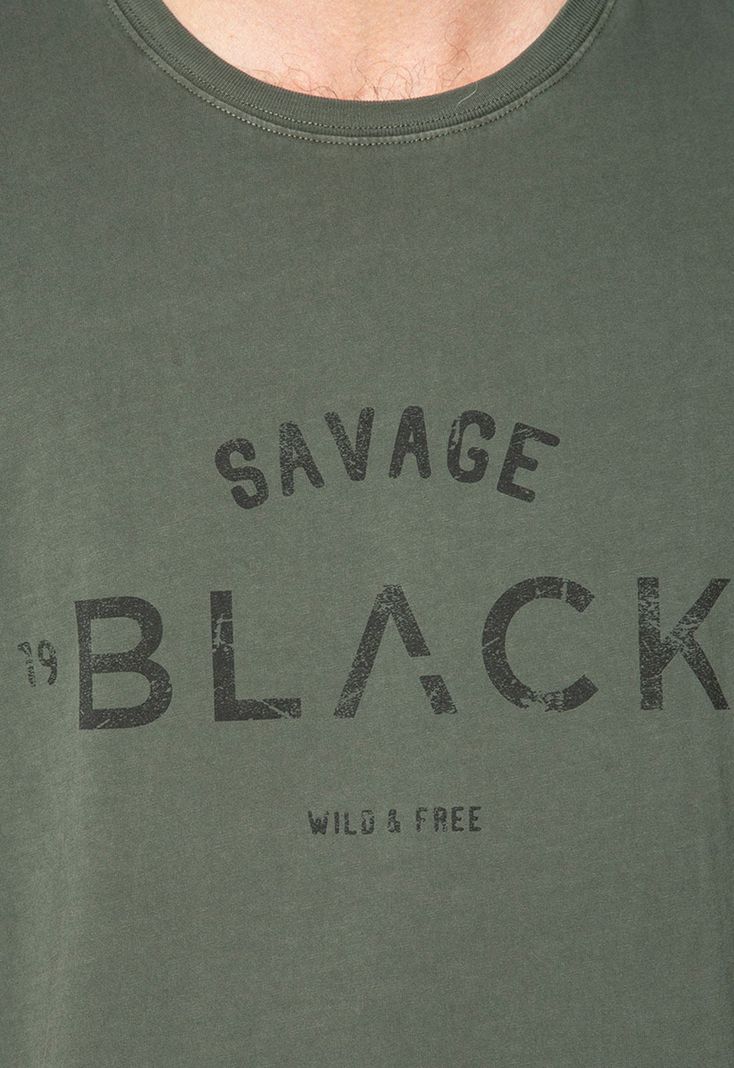 Tee Iconic Dark Green Black Bubba-5