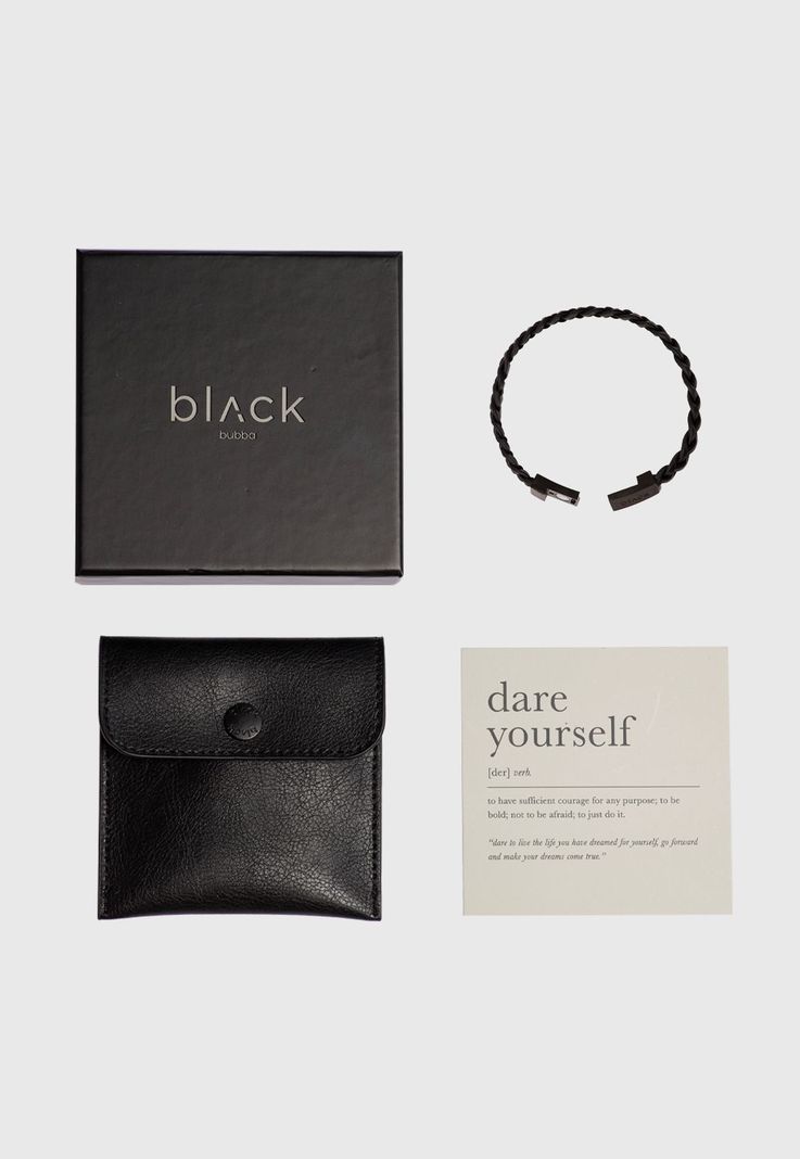 Pulsera Respect Black Black Bubba-3