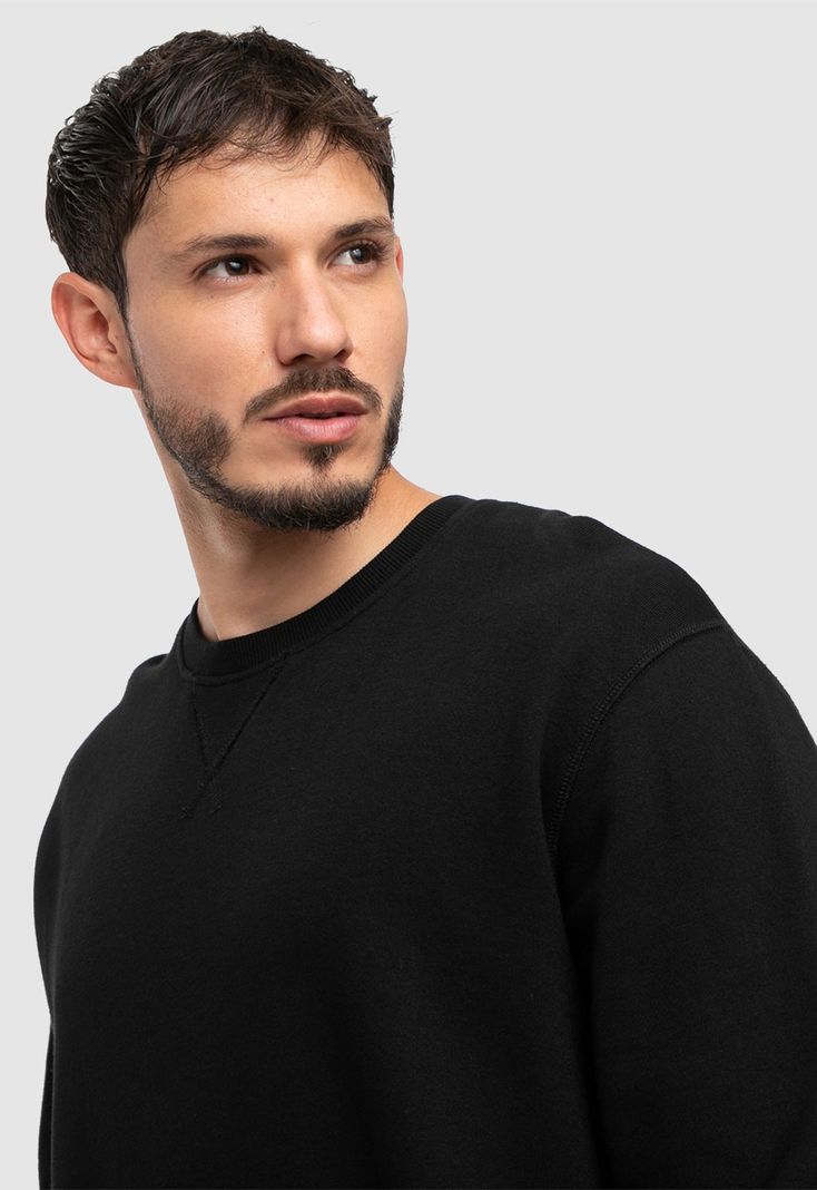 Crewneck Velvet  Black Bubba-3