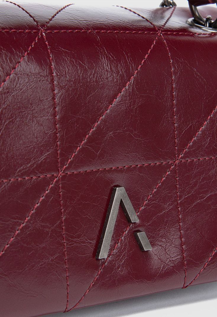 Cartera Claire Burgundy Mini Black Bubba-4